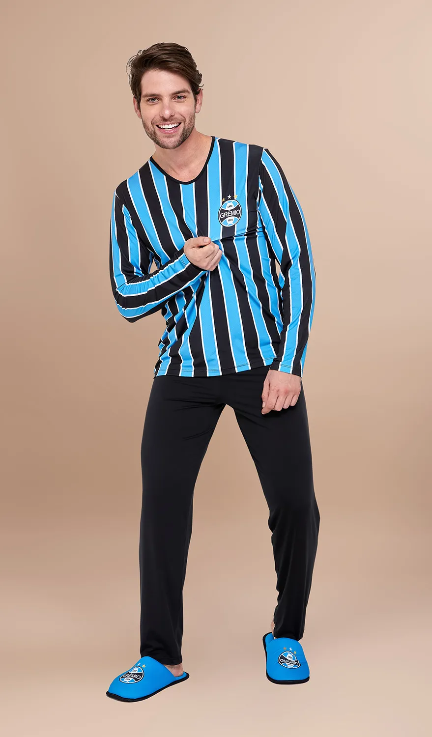 Pijama masculino Grêmio inverno
